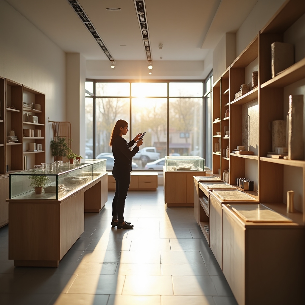 Mobilier de magazin pregătit pentru relocare